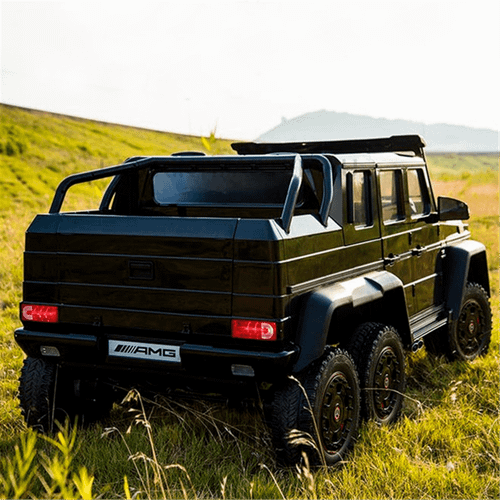 Электромобиль детский "Mercedes-Benz G63-AMG 4WD" шестиколёсный,  чёрный, 12V