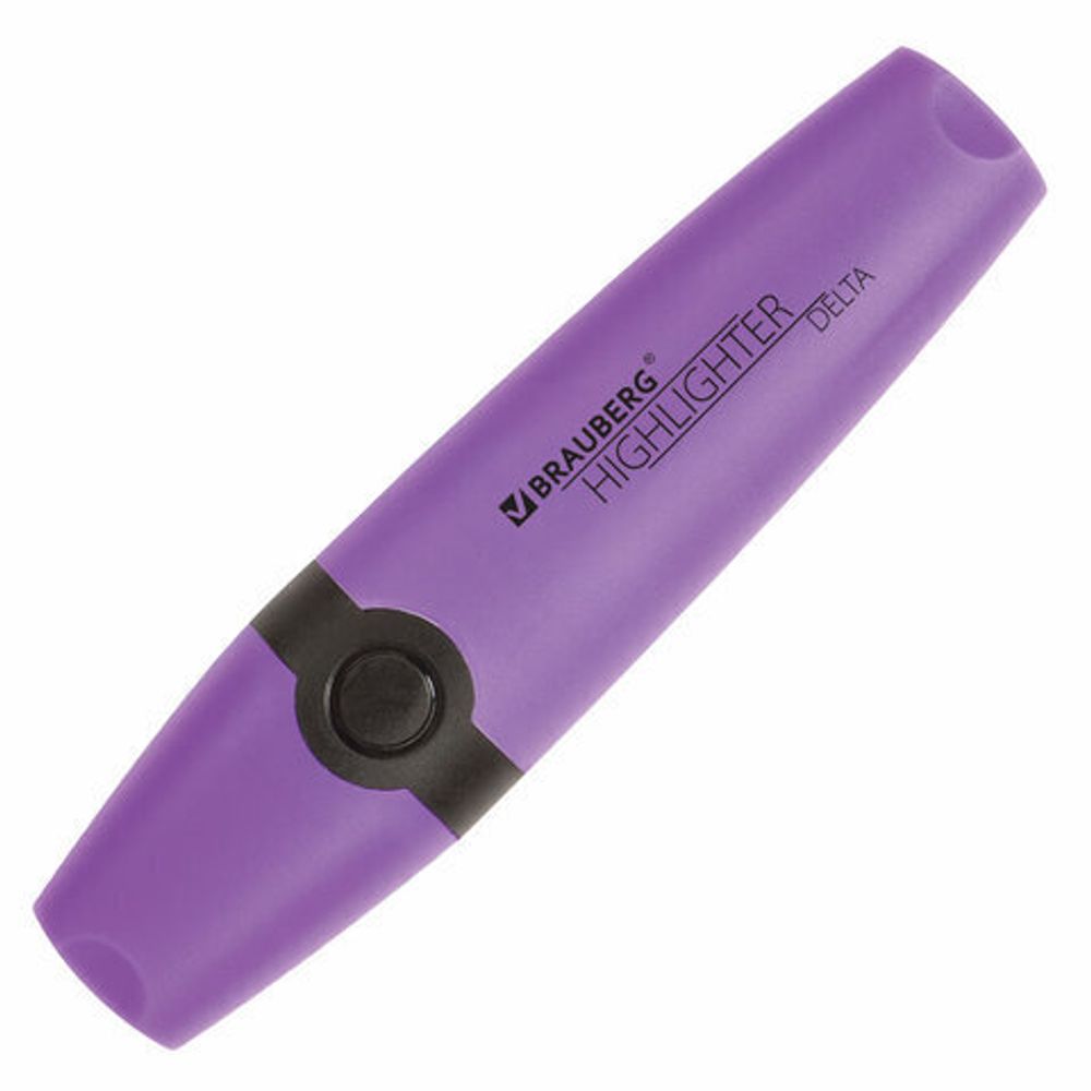 Текстовыделитель BRAUBERG "DELTA", ФИОЛЕТОВЫЙ, линия 1-5 мм, 151723