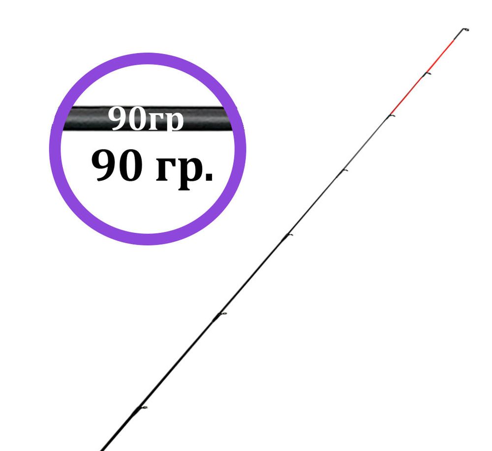 Квивертип тест 90гр к удилищу фидер Волжанка Титан 3.6м;3.9м;4.2м