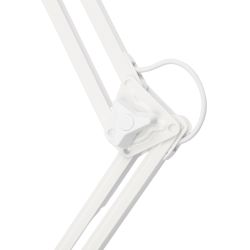 TLD-524 White-8W-Светильник настольный на струбцине-LED-500Lm-4500K-Dimmer-Цвет-белый