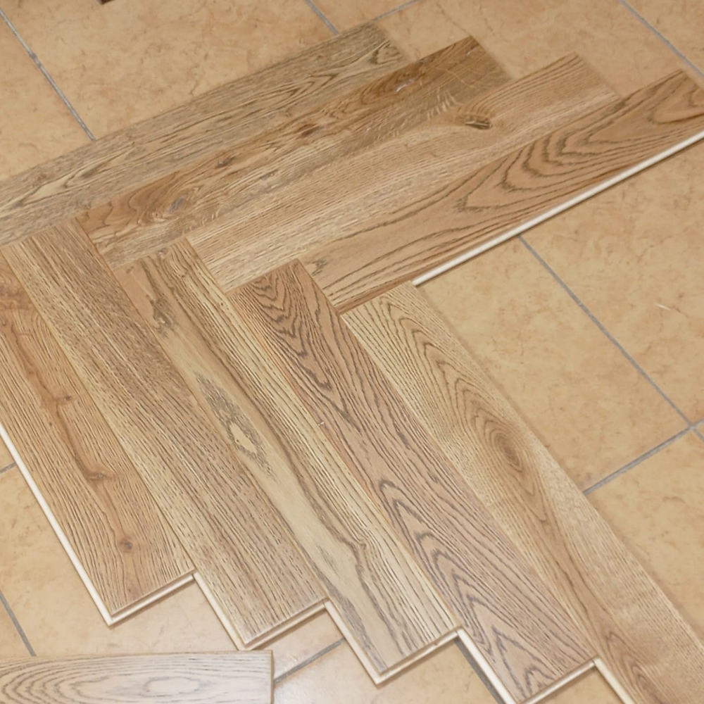 Паркет английская елка дуб кантри 66