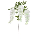 Цветок искусственный «Natur» 98см Глициния белая