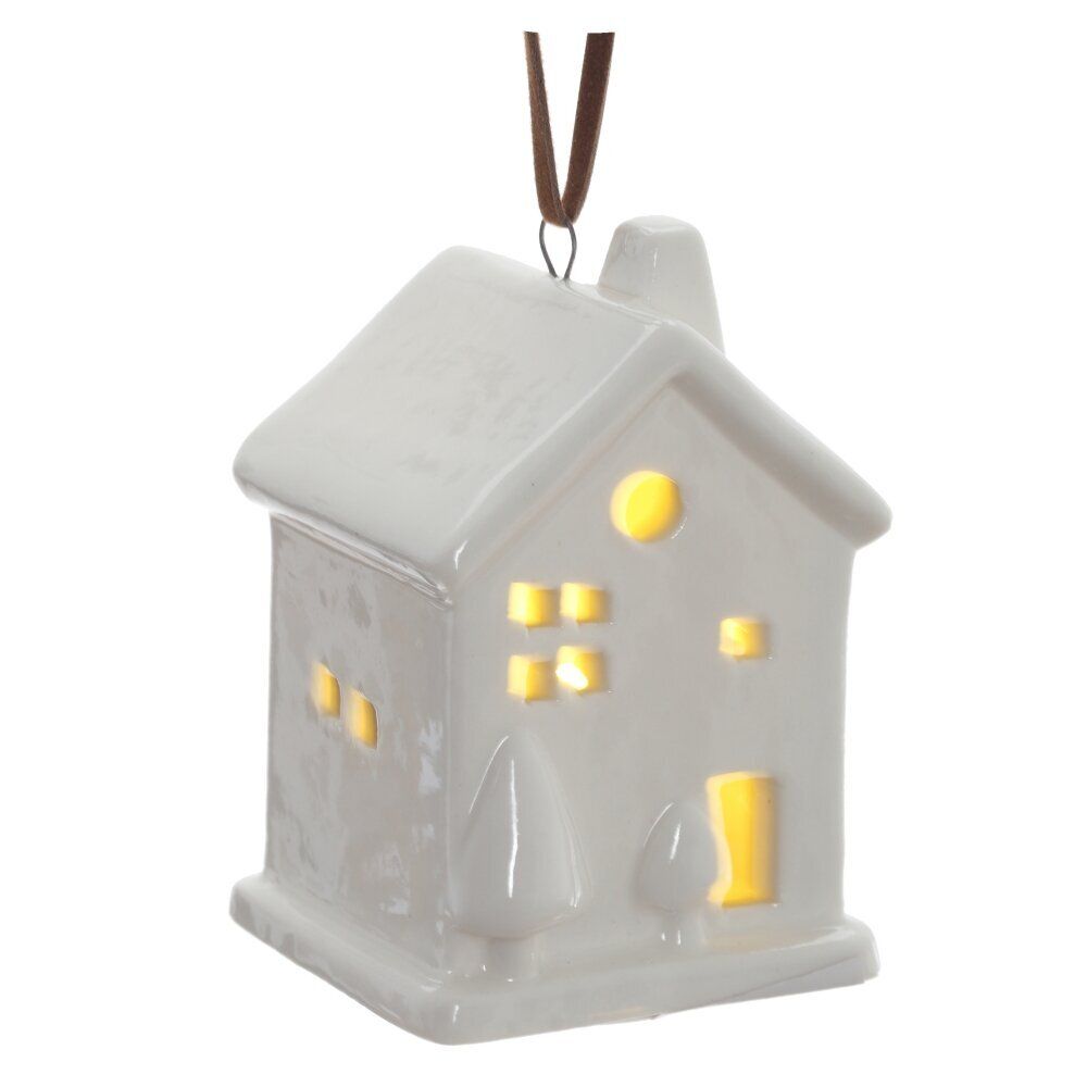 GAEM Фигурка декоративная подвесная "Домик" с подсветкой (2хLR44), L5 W4 H8 см, 2в.