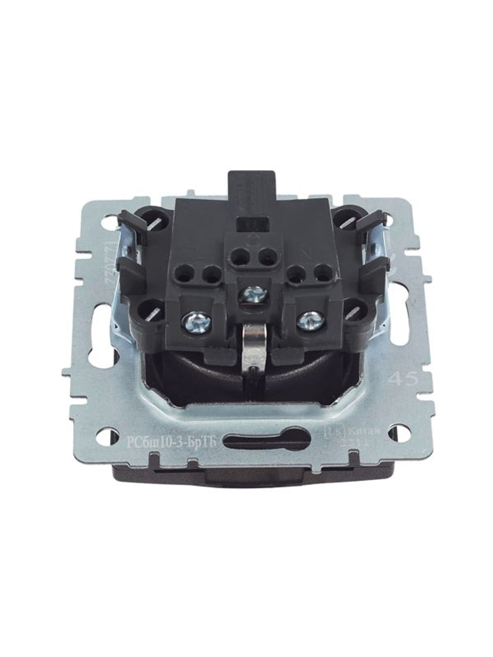 Розетка BRITE РСбш10-3-БрТБ 16А IP20 с заземл. защ. шторки с крышкой механизм бронза IEK BR-R16-16-K45