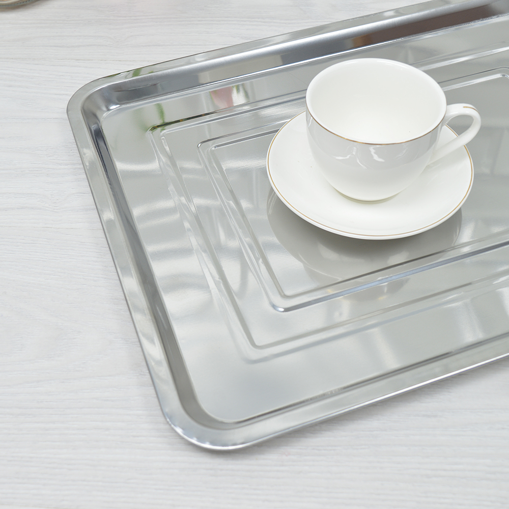 Поднос 45*35*2см нерж