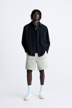 ZARA ШОРТЫ-ДЖОГГЕРЫ, РЫЖЕВАТО-КОРИЧНЕВЫЙ