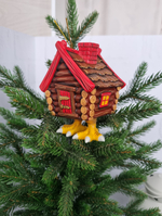 Избушка на курьих ножках ёлочная игрушка