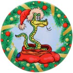 Подставка под кружку керамическая 10см «Волшебный змей Эцуко»