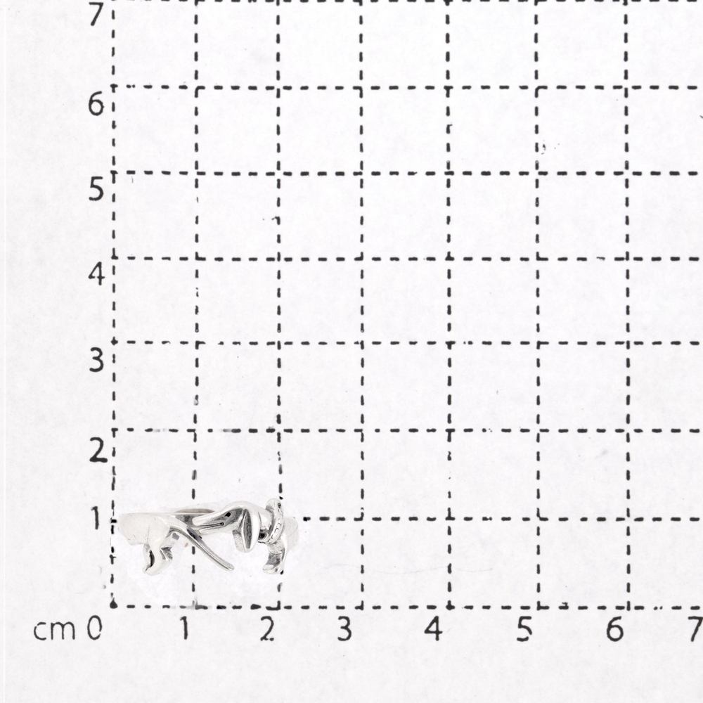 "Такса" кольцо в серебряном покрытии из коллекции "Bow-wow" от Jenavi