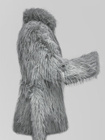 Полушубок Ivy Angel 2970 со скрытыми пуговицами и поясом в комплекте