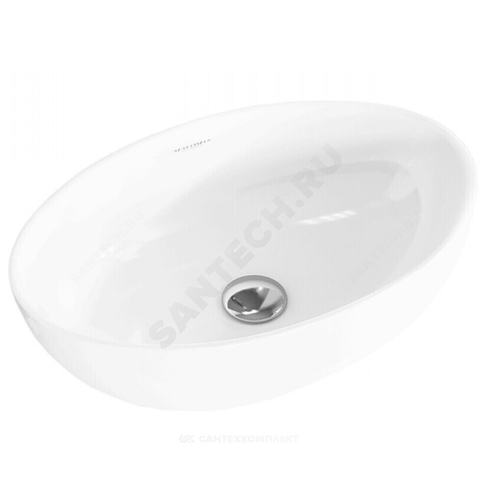 Умывальник мебельный Ringo SLM 53 без отверстия под смеситель белый Sanita Luxe WB.CT/Ringo/53-N.Slim/WHT.G/S1