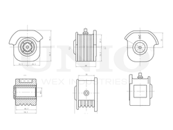 Сайлентблок задний правый переднего нижнего рычага UNIO RMP-20128