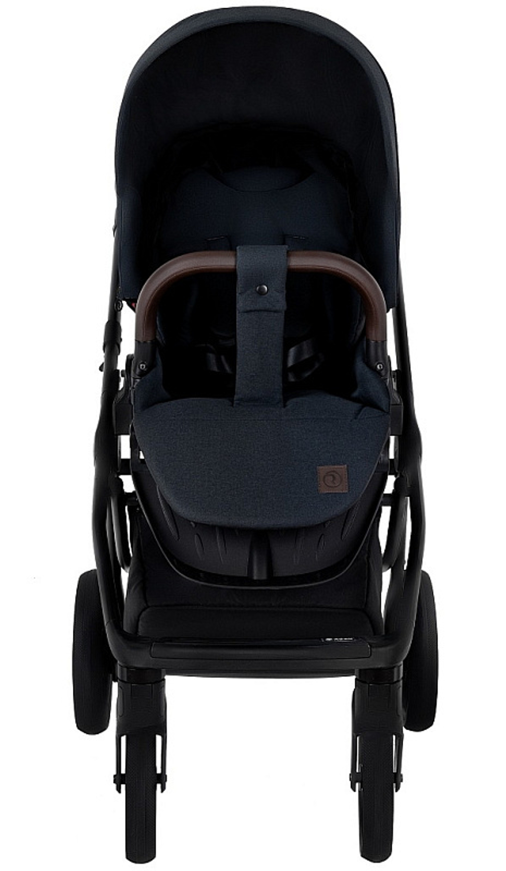 Детская коляска Roan Esso 2025 3 в 1 с автокреслом Tutis Elo Black ESS111/1 Caviar/Black