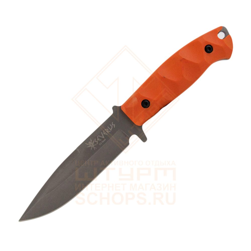 Нож Kizlyar Supreme Severus D2 G10, Orange/Tacwash