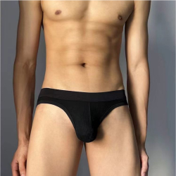 Мужские трусы брифы черные Romeo Rossi RR2081-2