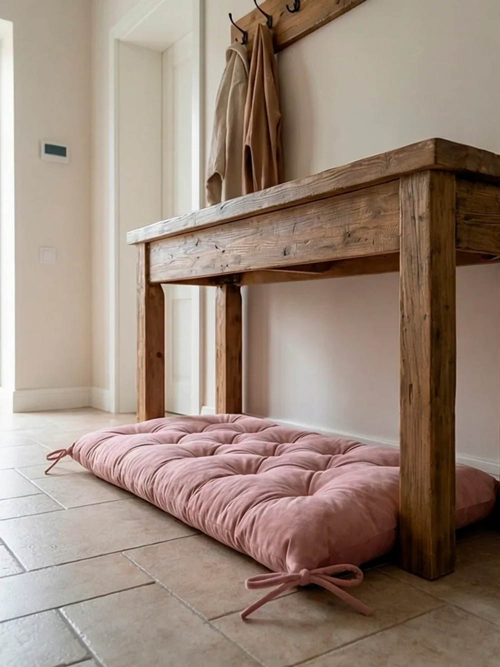 Подушка на скамью, подоконник, обувницу 100х45 см