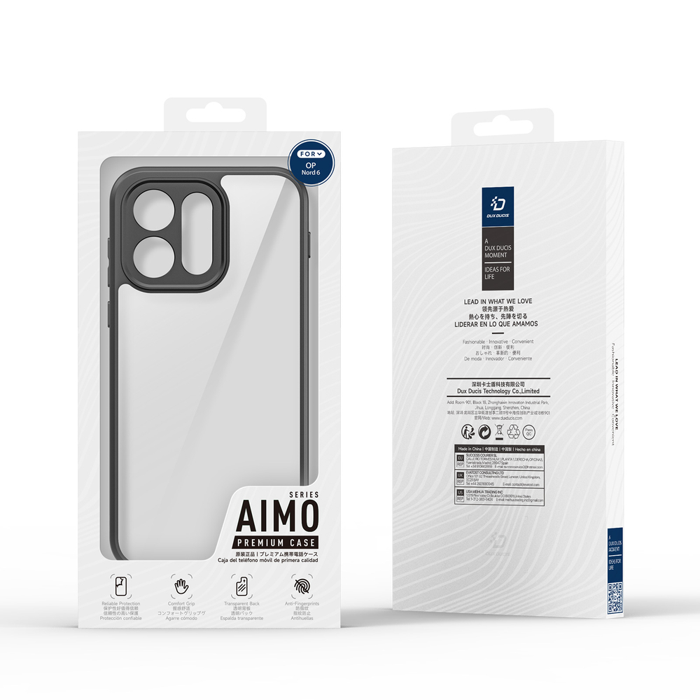 Чехол прозрачный противоударный для OnePlus Nord 6, серия Aimo Series от Dux Ducis