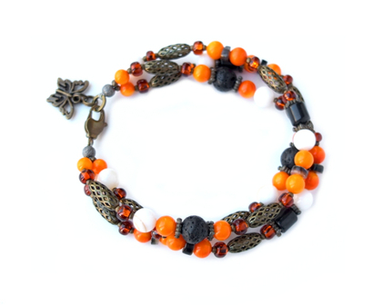 браслет из коралла и перламутра (б-2010)