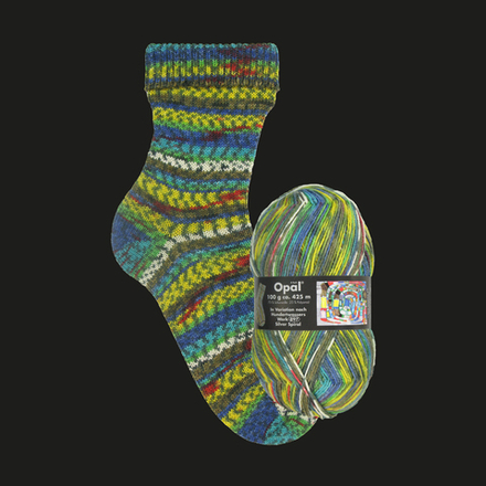 Opal Hundertwasser, цвет 1433 серебряная спираль