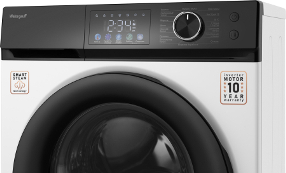 Стиральная машина Weissgauff WM 45127 Inverter Steam Color Touch (437563)