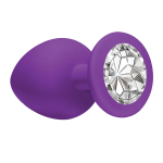 Анальная пробка Lola Games Emotions Cutie Large Purple clear crystal 4013-06Lola