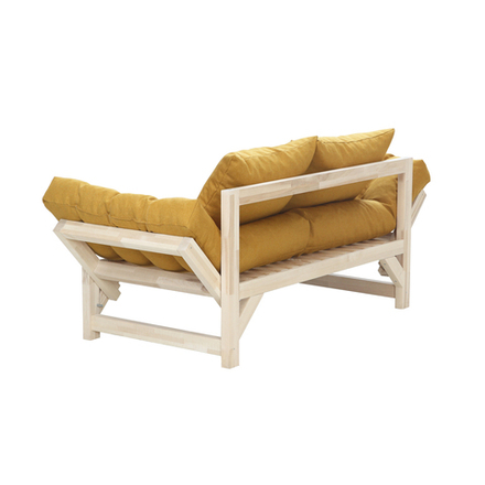 Диван Мебелик Бинго ткань savana plus yellow, каркас лак