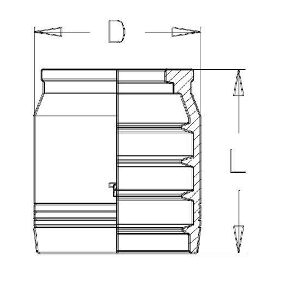 Муфта DN 38 4SH CS (без зачистки)