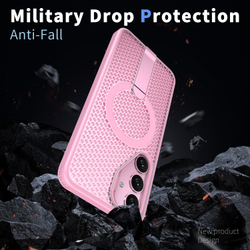 Прозрачный чехол Mesh Pro Magnetic Case для Samsung Galaxy S24