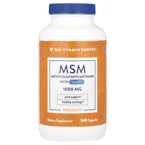 The Vitamin Shoppe, МСМ с OptiMSM®, 1000 мг, 240 капсул