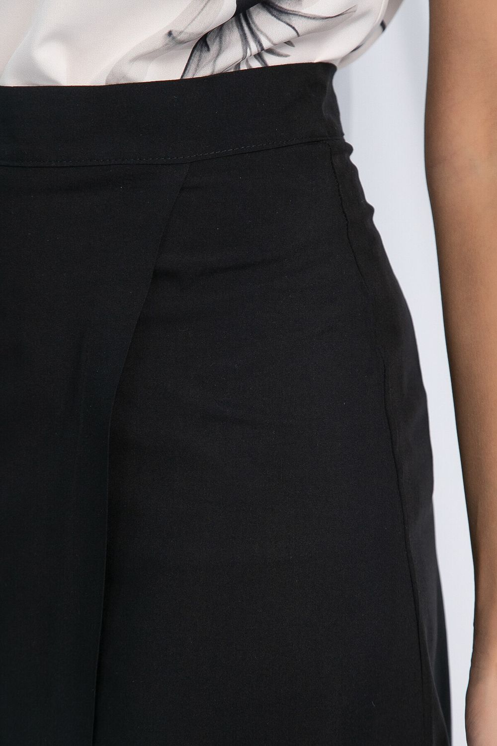 Юбка на запахе Виталина (черная) Ю13086-25М LT Collection