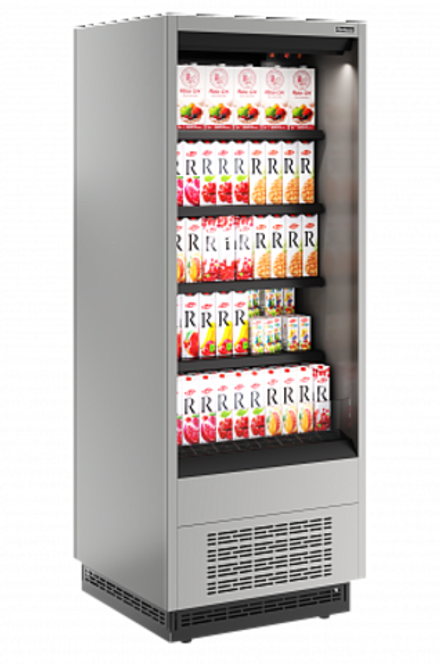 Витрина холодильная Carboma Cube 2 FC20-07 VM 0,6-2 0300 бок металл (версия 2.0) (9006-9005)