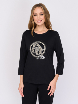 Лонгслив из хлопка и модала