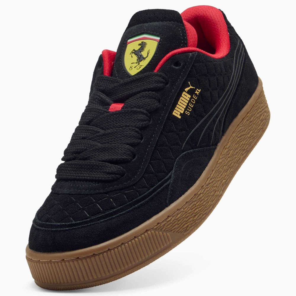 PUMA X SCUDERIA FERRARI КРОССОВКИ УНИСЕКС SUEDE XL, ЧЕРНЫЙ