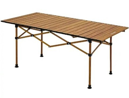 Стол туристический Naturehike увеличенный складной, 93х55х50 см. коричневый