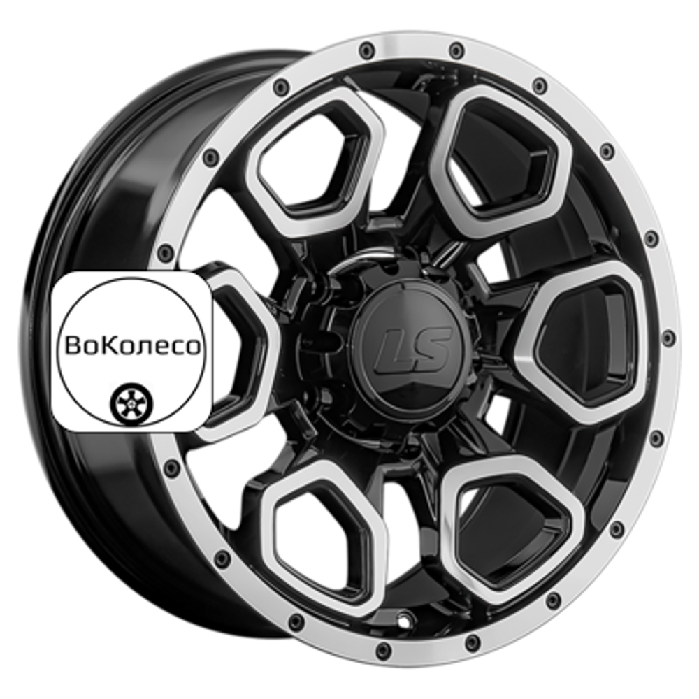 9x18/5x150 ET30 D110,1 1345 BKF (конус, Колпак+лого) LS