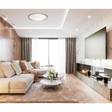 7643/EL COLOR SN 146 Светильник пластик/белый/прозрачный LED 70Вт 3000-6000К D505 IP43 пульт ДУ DEPAX