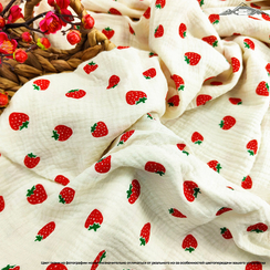 Муслин двухслойный принт №15 | ш.135 см | 120 г/м² | хлопок-100%