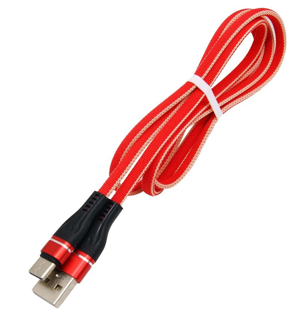 Кабель USB - TypeC A917 3А (красный) 1м