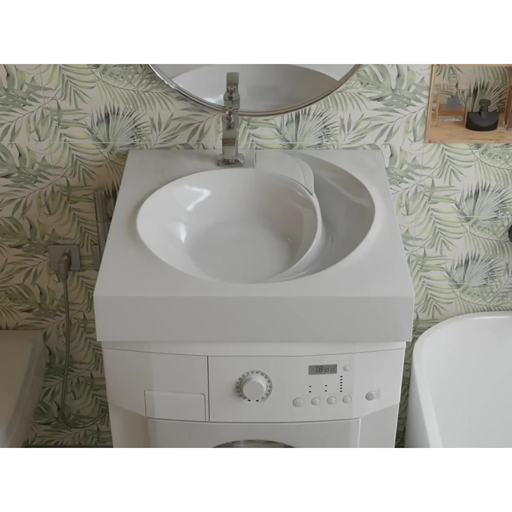 Раковина над стиральной машиной "QOPP-60*60" ш*г, с кронштейнами  (Madera)