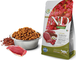 Сухой корм FARMINA N&D Quinoa Urinary для взрослых кошек, утка с киноа - 1,5 кг