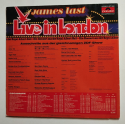 Винтажная виниловая пластинка LP James Last Live In London (Germany 1978)
