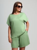 Блузка Летний драйв-4 Виотекс ЗЕЛЁНЫЙ