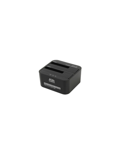AgeStar Докстанция 2x2.5"/3.5" SATA HDD/SSD AgeStar 3UBT6-6G, USB3.0, пластик, черный, UASP