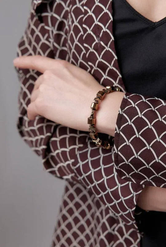 HMG 1308 Изумруд Браслет кристалл арт.1290