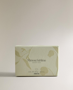 Zara Home Свеча ароматическая Mimosa Sublime 230 г, растительный воск, аромат цветочный, Розовый