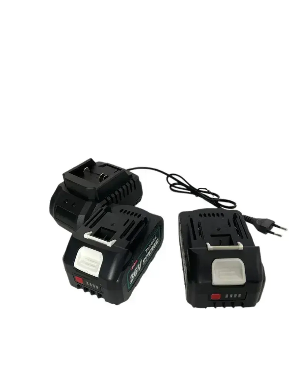 Набор 4в1 аккумуляторных инструментов садовый, пила цепная, сучкорез, штанга, воздуходувка, секатор, 2 АКБ