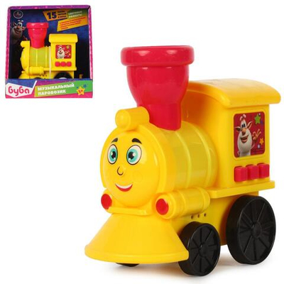 Музыкальный паровозик "Буба" 15 песен, звуков, фраз в коробка HWA1219047-R2 (Умка)