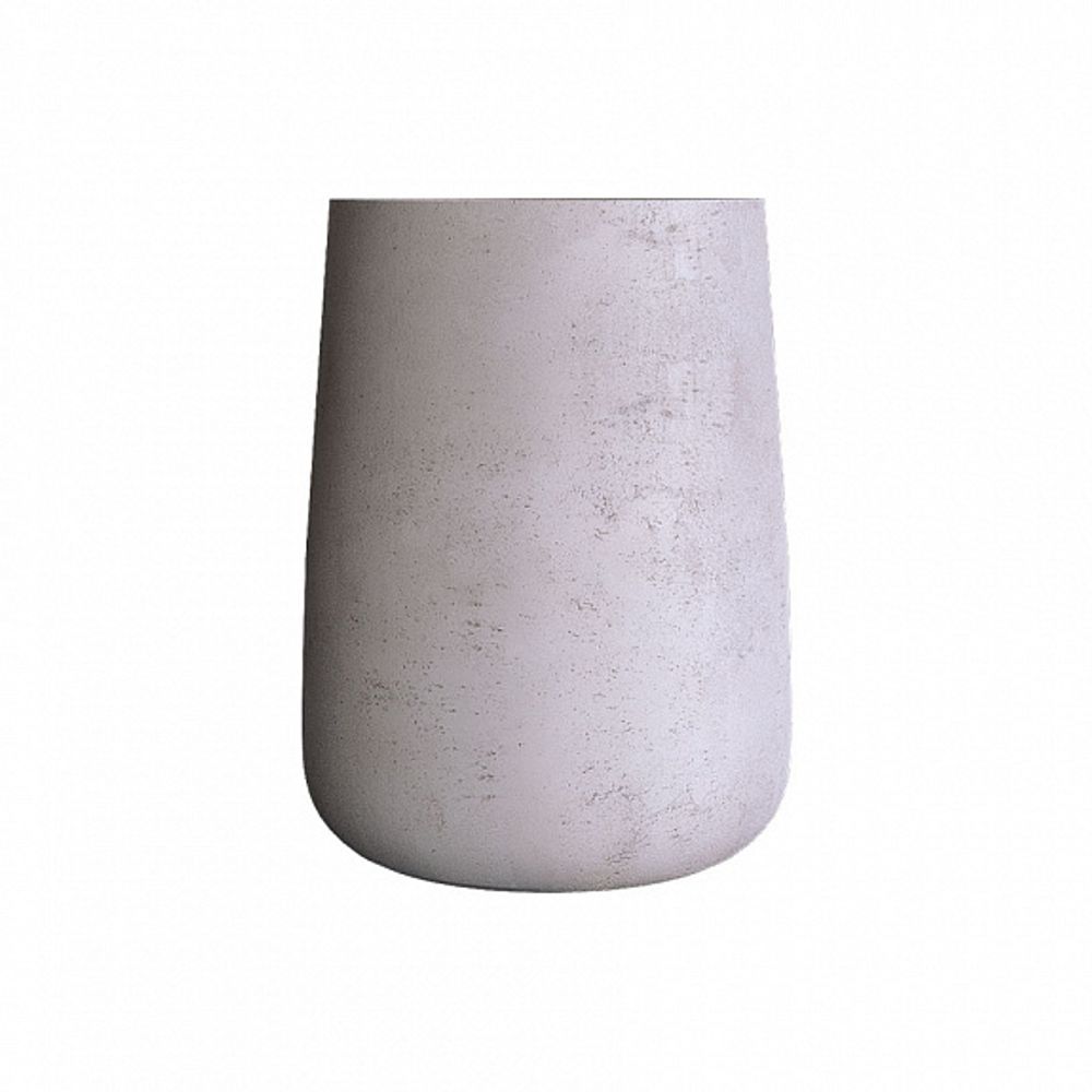 Кашпо CONE CONCRETE WHITE D39 H60
