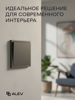 Выключатель проходной одноклавишный серый 2 шт