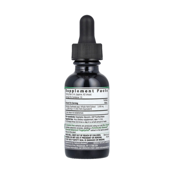 Экстракт очанки, Eyebright, Nature's Answer, 30 мл 2